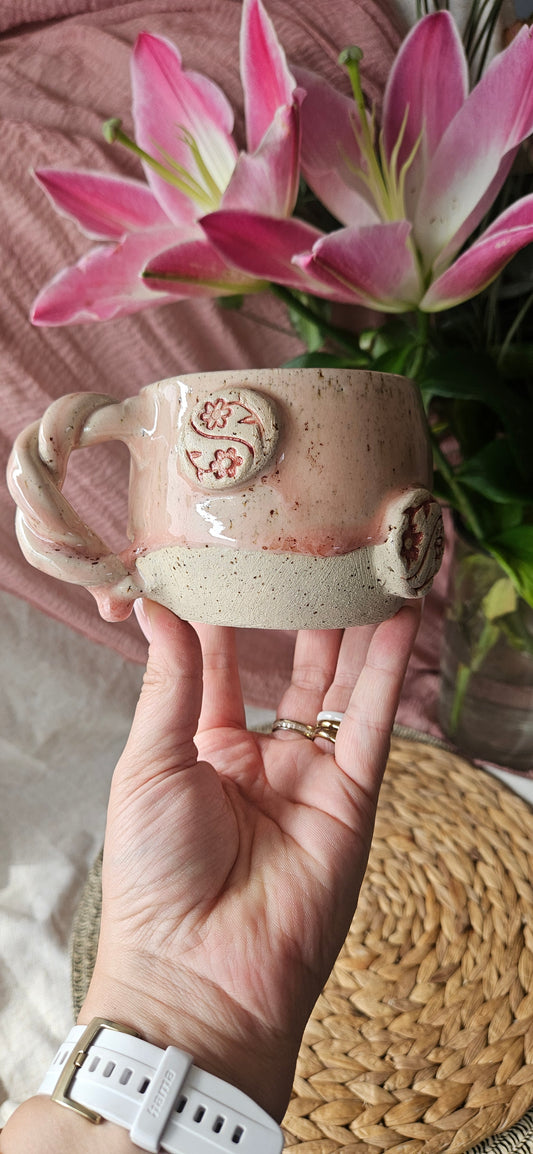Zauberhafte Blümchentasse in Rosè🪷🫶