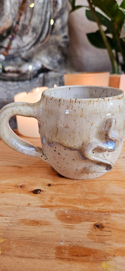 Magische ,,Schlangen" Tasse in beige🐍✨️