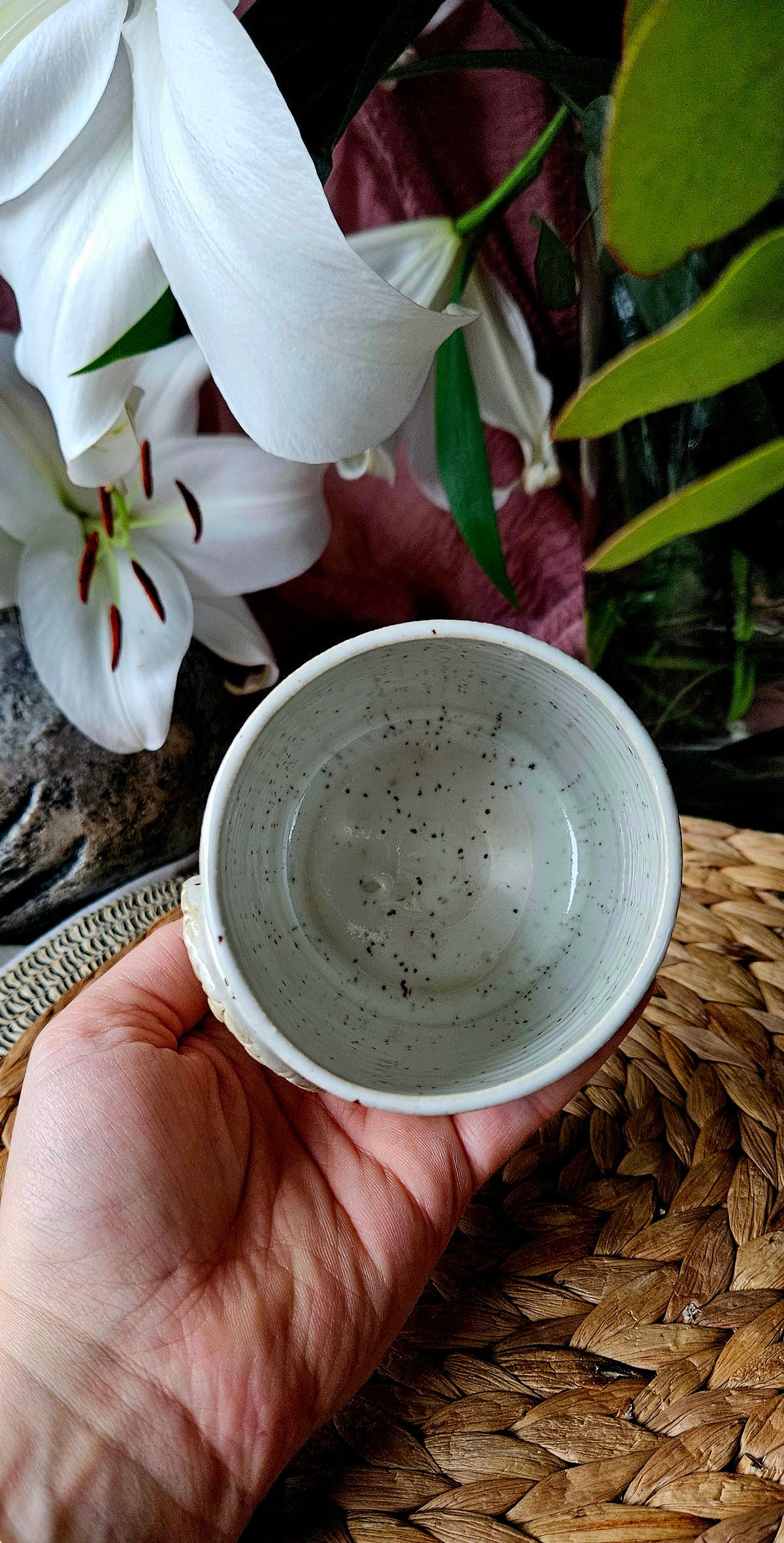 Wunderschöner Mandala Becher in Grün🌷🫶 (B-Ware)