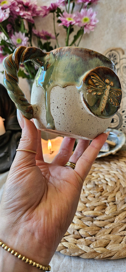 Wunderschöne Libellen Tasse in Grün🫶🌷🌸
