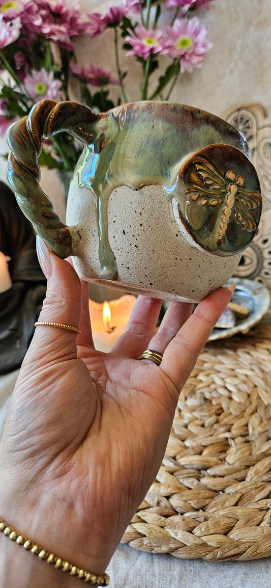 Wunderschöne Libellen Tasse in Grün🫶🌷🌸