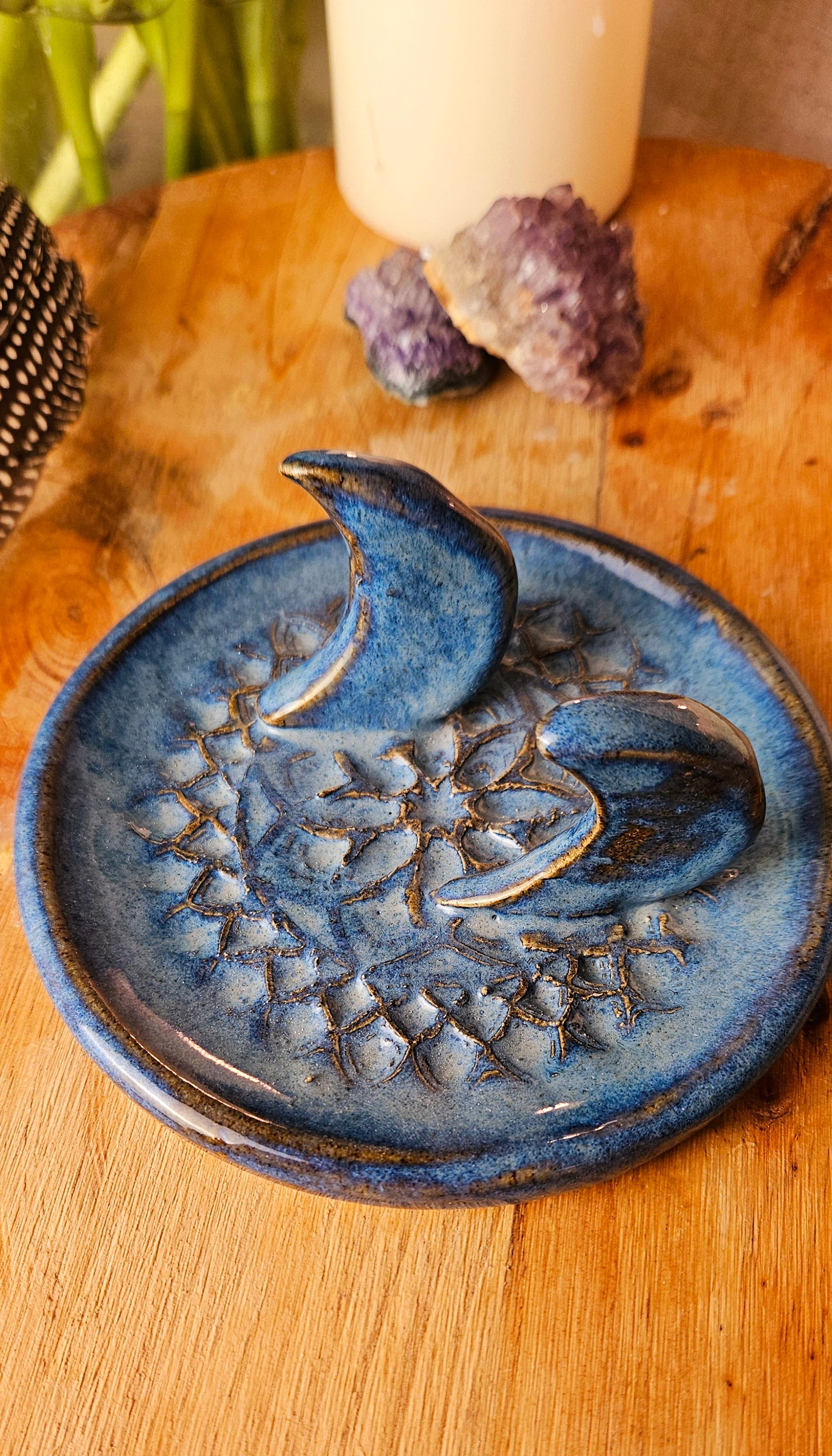 Wunderschöner Kartenhalter in blau💙🌙 B-Ware