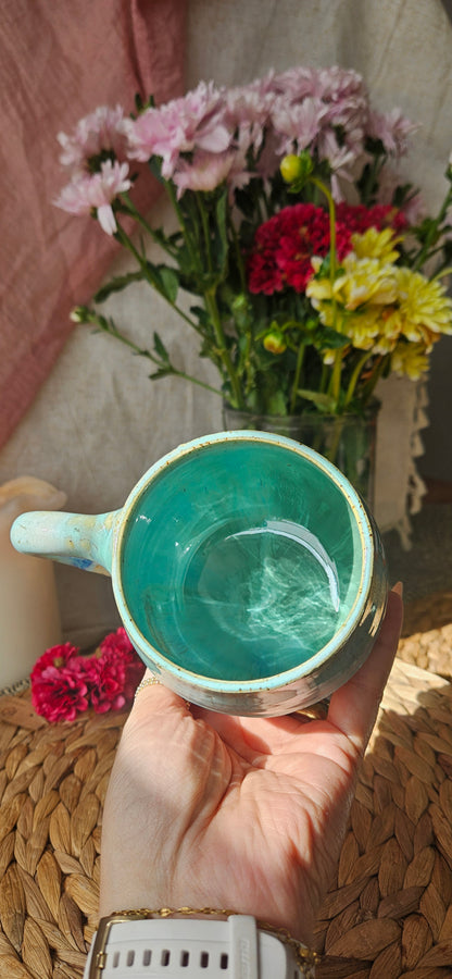 Wunderschöne Tasse in Türkis 🧚‍♀️🌷