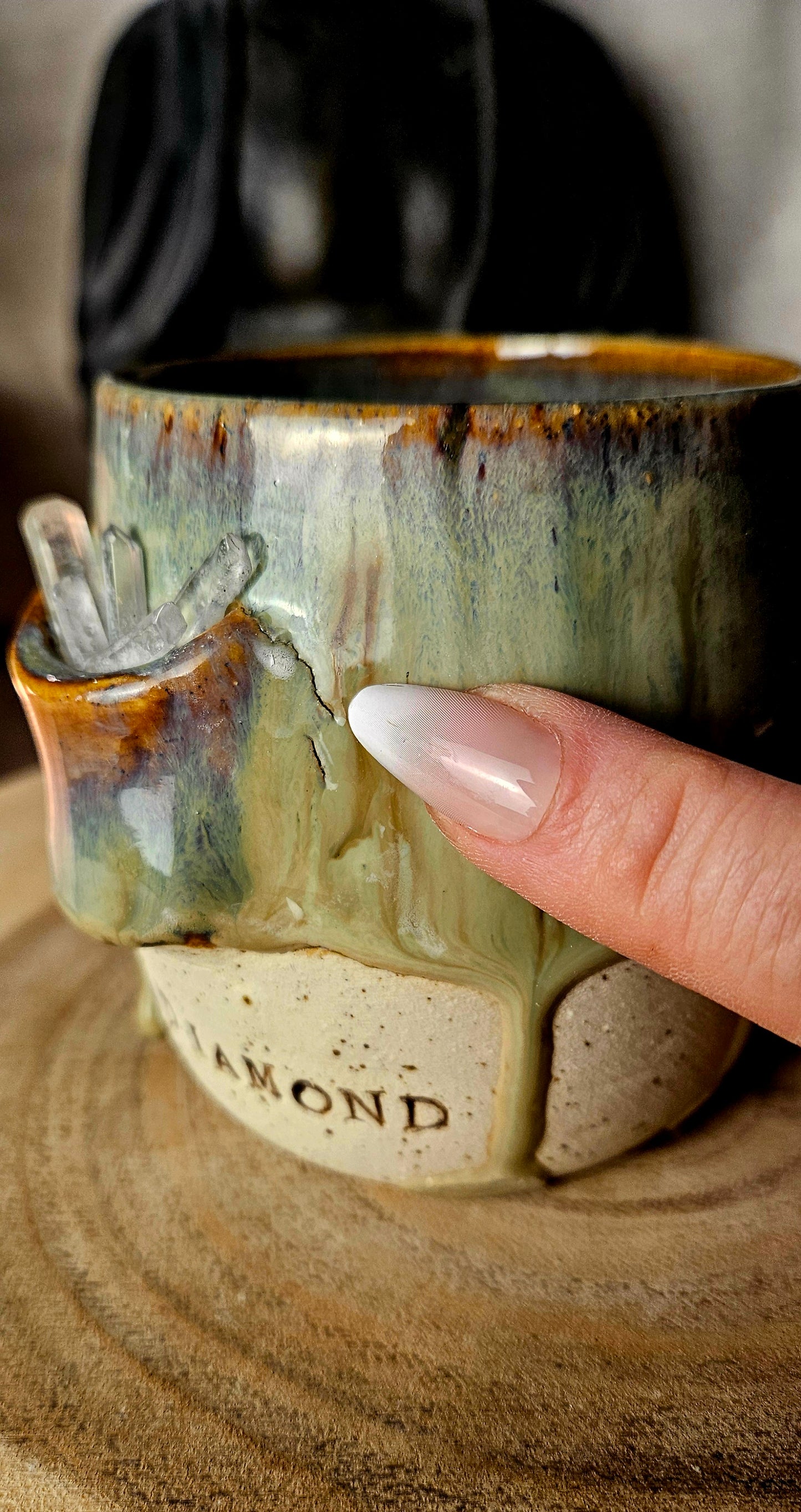 Kraftvoller ,,Be a Diamond" Becher B-Ware