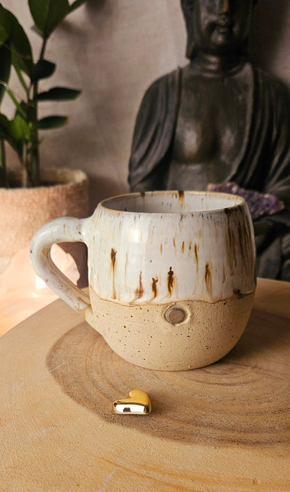 Wunderschöne Magnettasse mit zwei Herzen