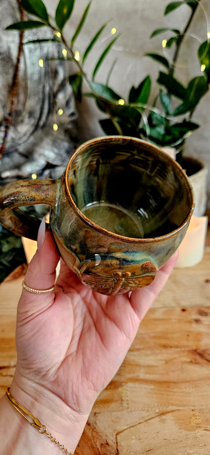 Einzigartige ,,Libellen" Tasse in Grün✨️🫶 B-Ware