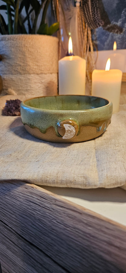 Mondschale in Grün B-Ware🧚‍♀️🌷