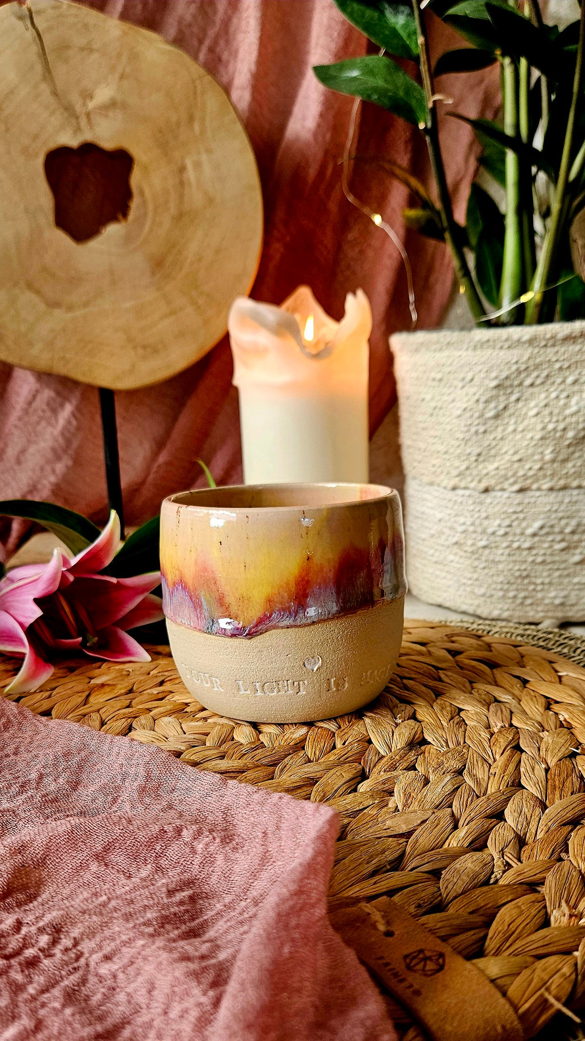 Atemberaubender ,,your light is  Magic" Becher 🥰🌷💫