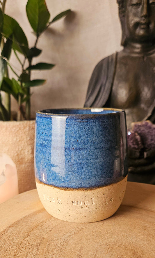 Einzigartiger ,,your soul is art" Becher💙