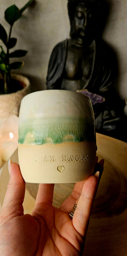 Zauberhafter ,,I am Magic " Becher in Grün💚