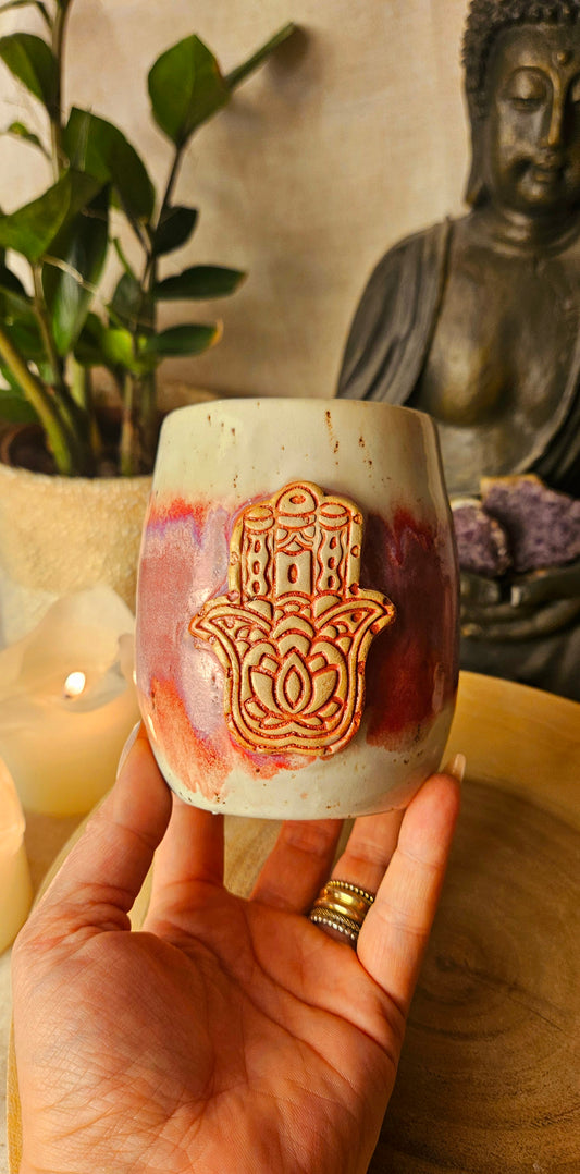 Zauberhafter ,,Hamsa" Hand Becher🩷