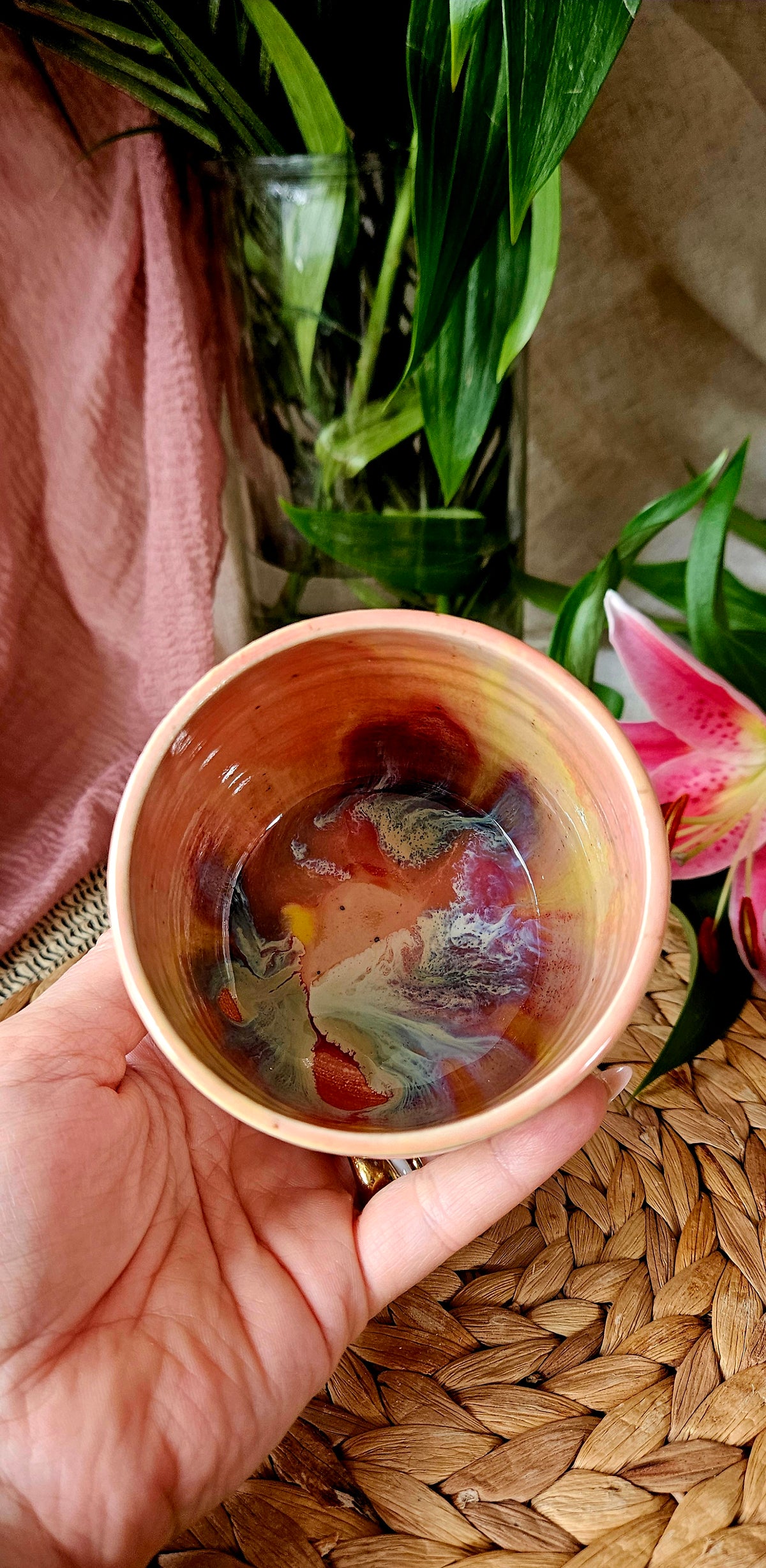 Traumhafter Becher mit einzigartiger Glasur🫶🌷🫣