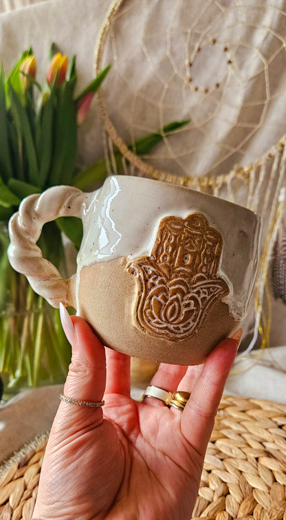 Wunderschöne ,,Hamsa Hand" Tasse🪬✨️