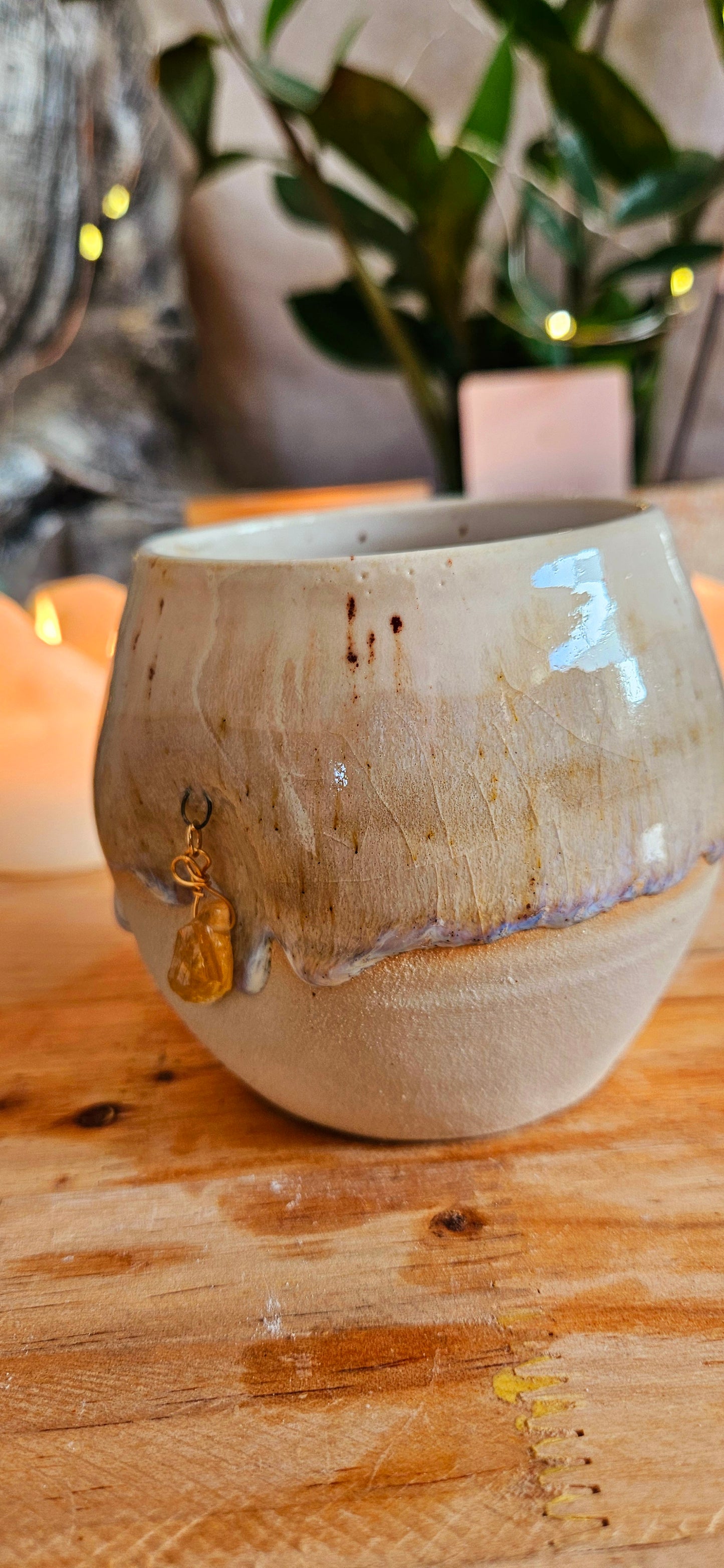 Wunderschöner Kristalltasse in Beige 🫶✨️