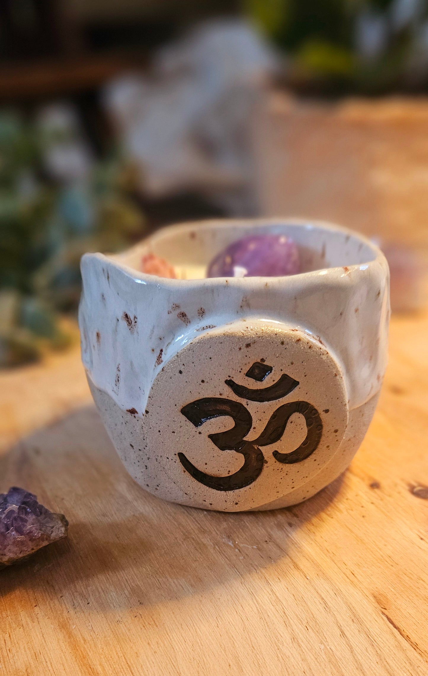 Kristallkerze ,,Om" Pumkin🔮✨️