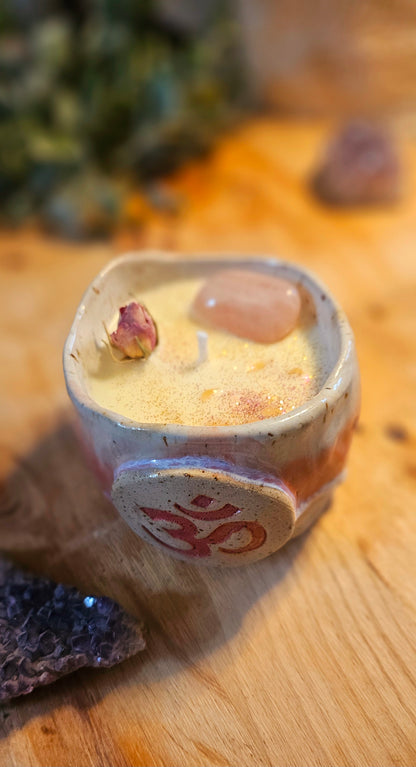 Kristallkerze ,,Om" Mango🔮✨️