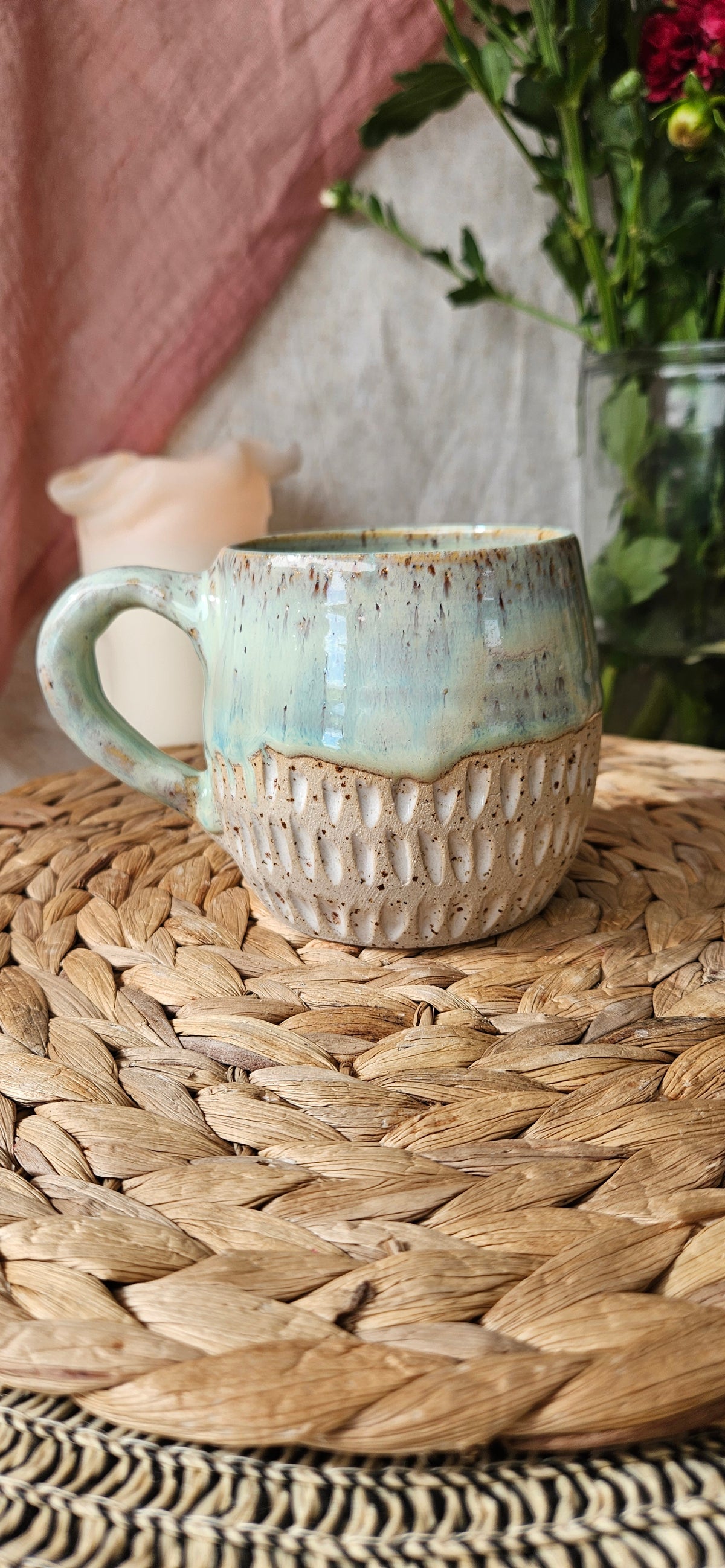Wunderschöne Tasse in Türkis mit tollen verläufen☺️🧚‍♀️