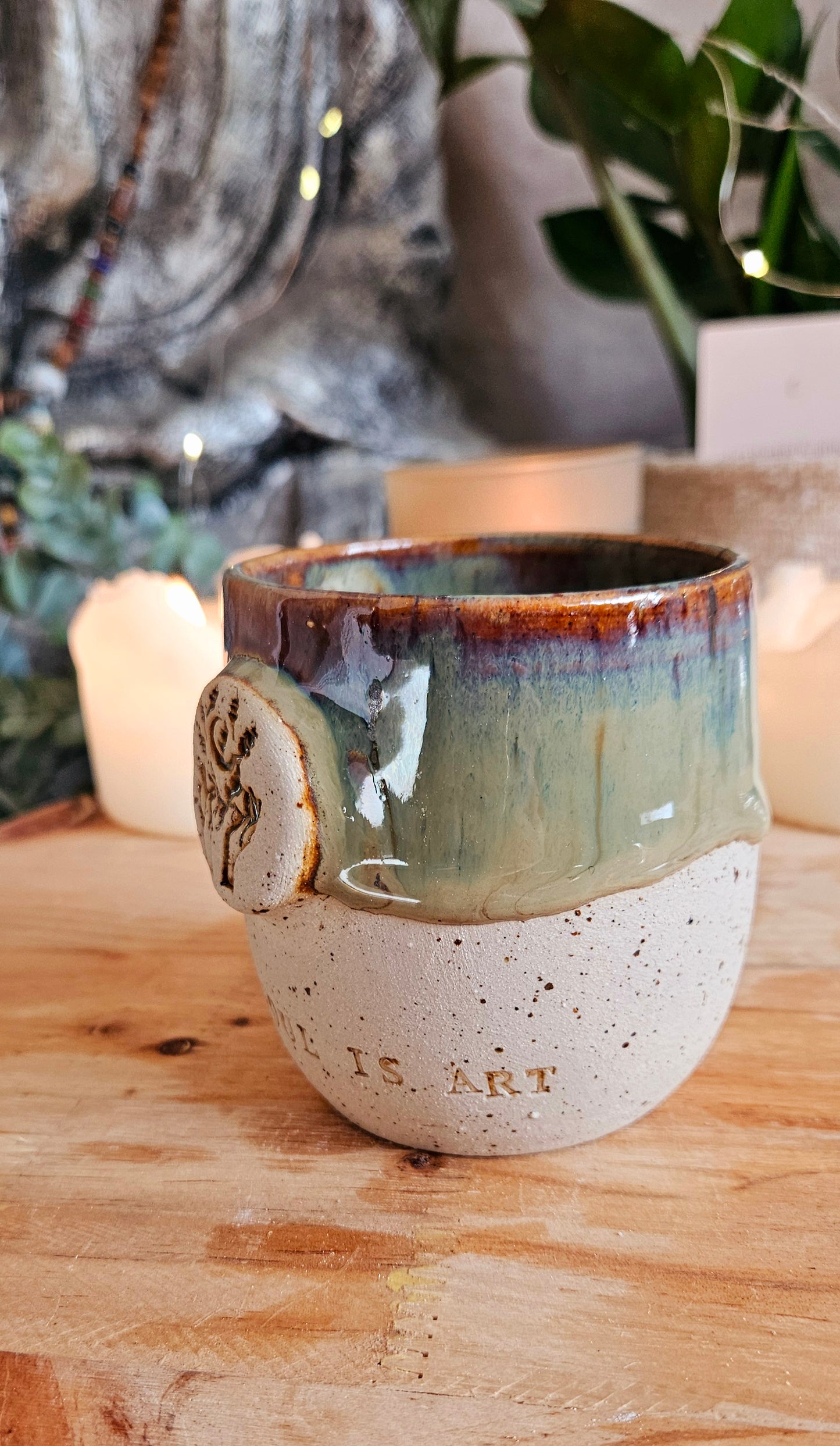 Wunderschöner ,,your soul is art " Becher 💚🫶