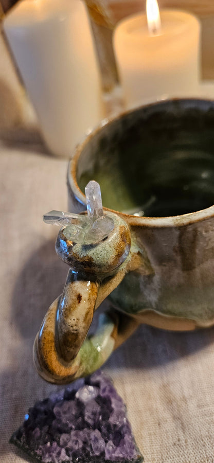 Traumhafte Kristalltasse in Grün🫶🌙