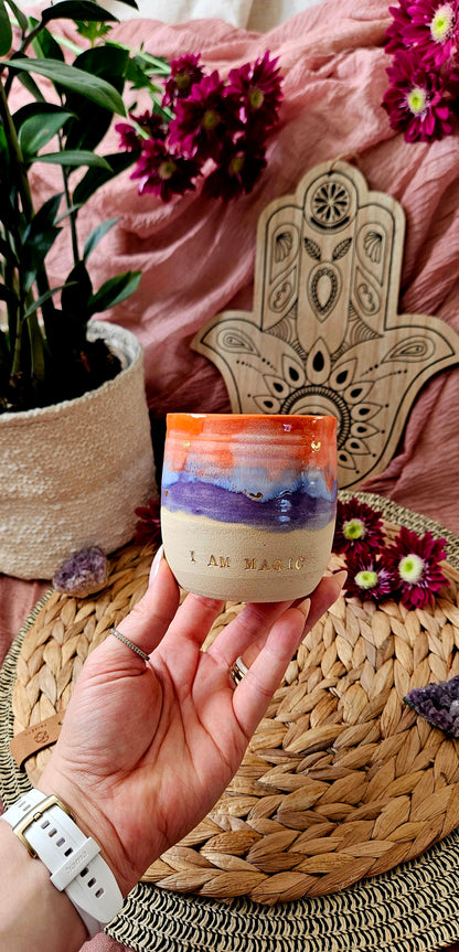 Wunderschöner ,,I am Magic" Becher mit Goldherzen 🌷 🫶