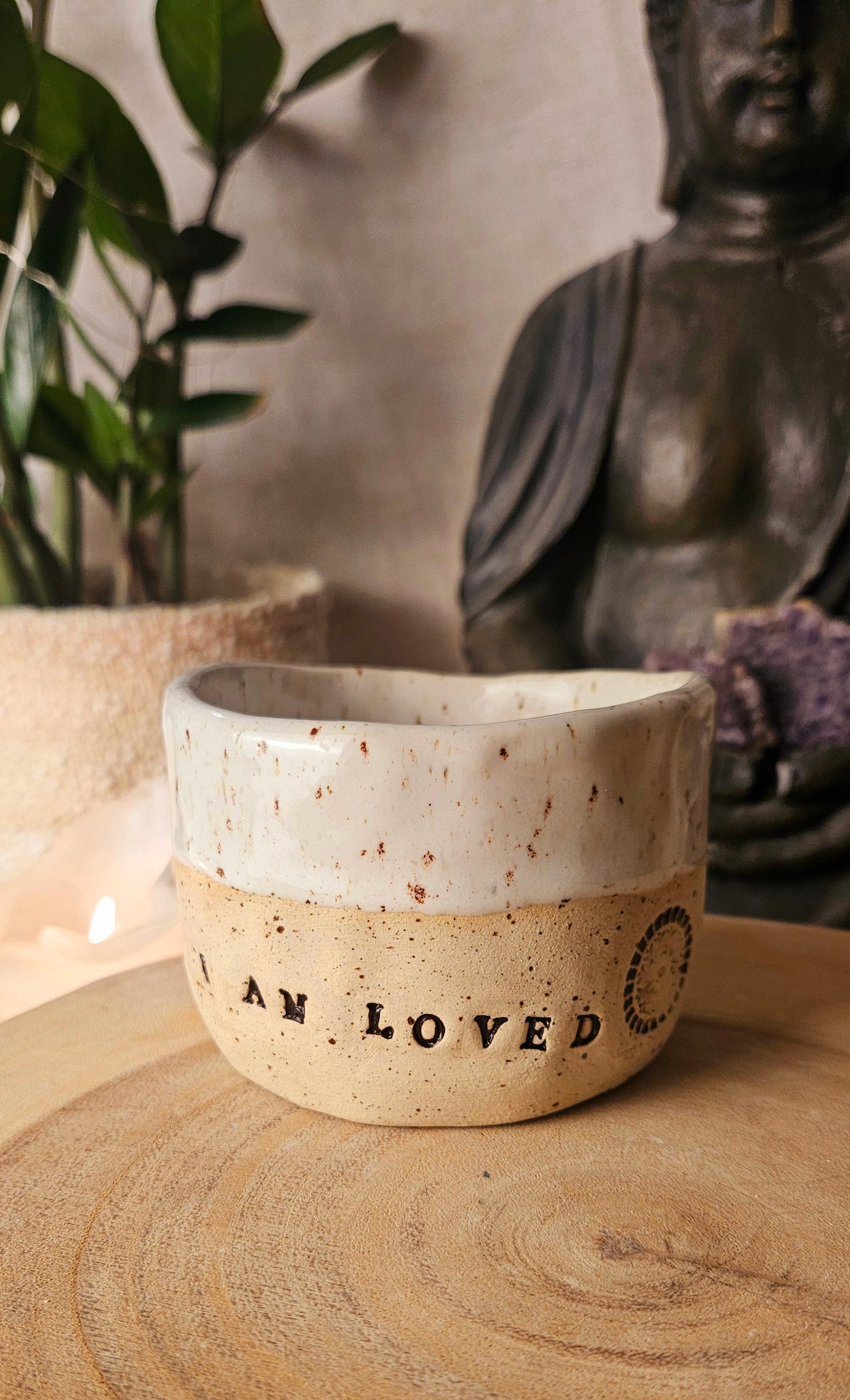 Handgeformter ,,I am Loved" Becher✨️