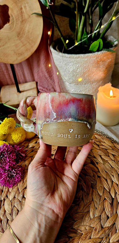 Wunderschöne ,,your Soul is Art" Tasse💫🌷🌺