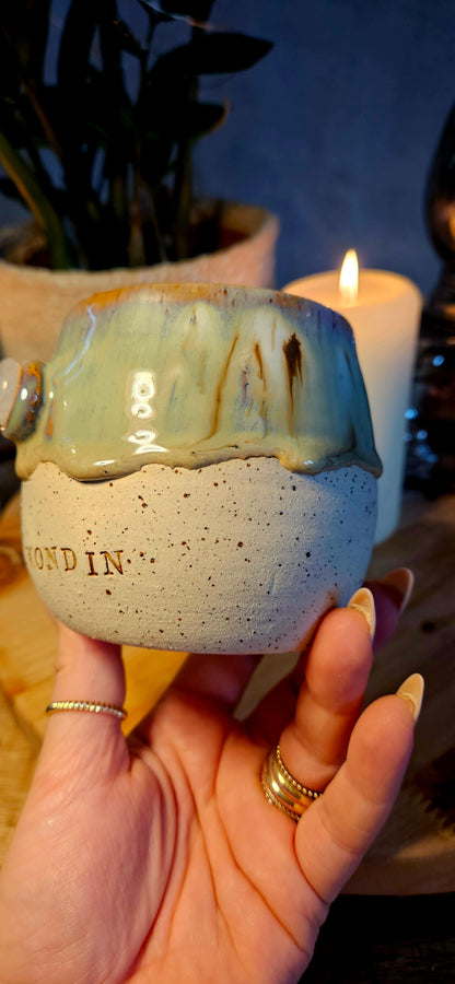 Zauberhafte ,,Vollmondin" Tasse mit Kristall🌙✨️