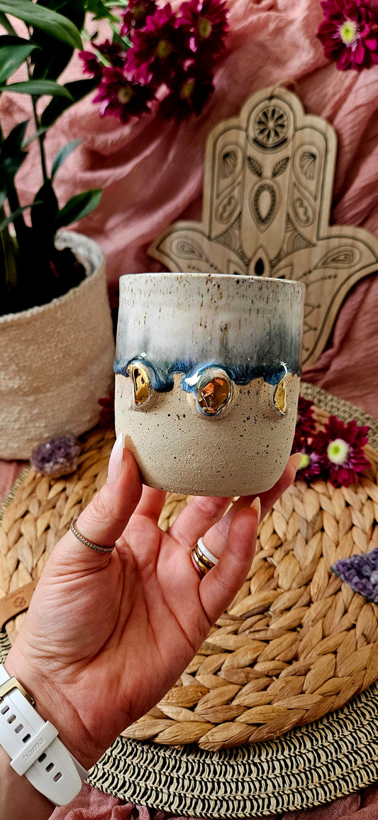 Traumhaft schöner Mondphasen Becher mit Gold🧘‍♀️✨️🫶