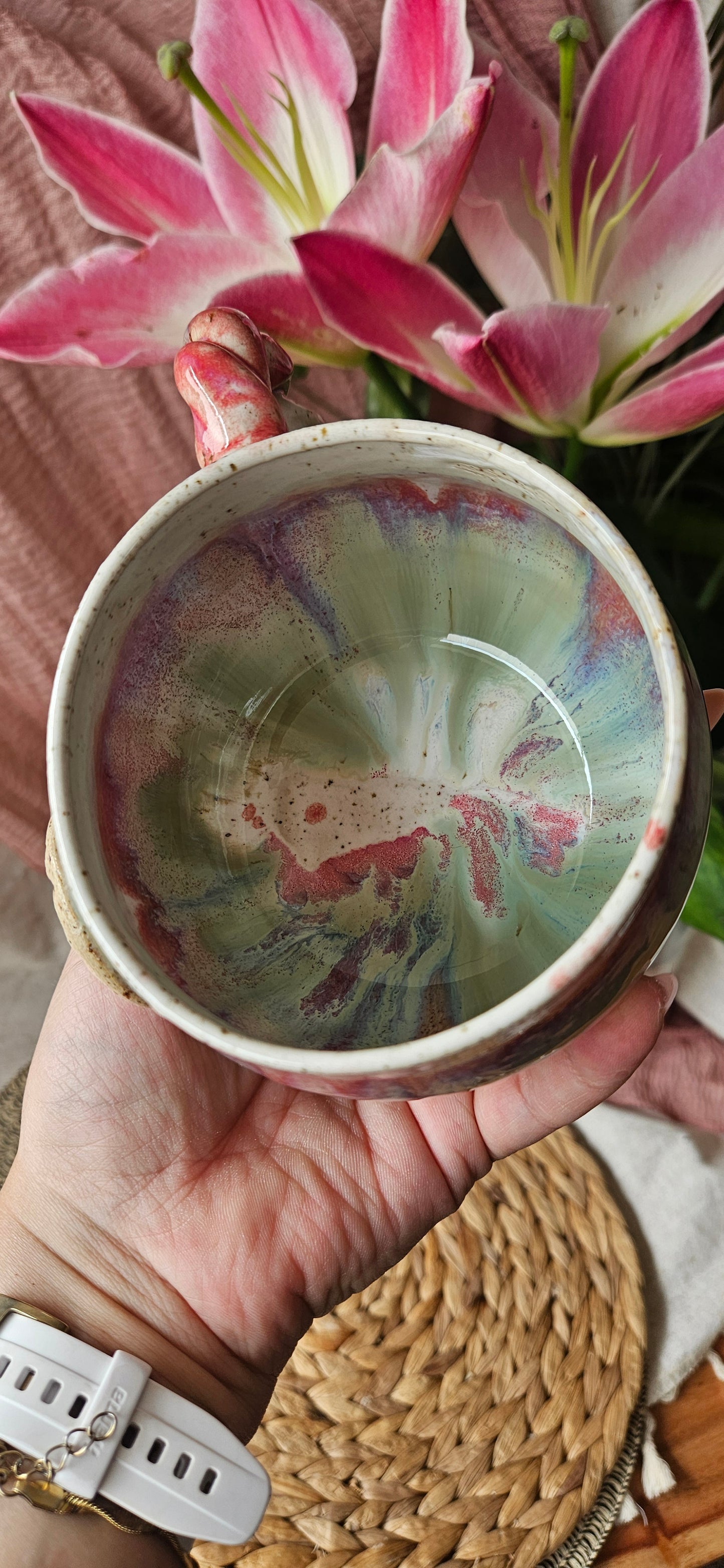 Wunderschöne Mandalatasse in Kraftvollen farben🧘‍♀️🌷