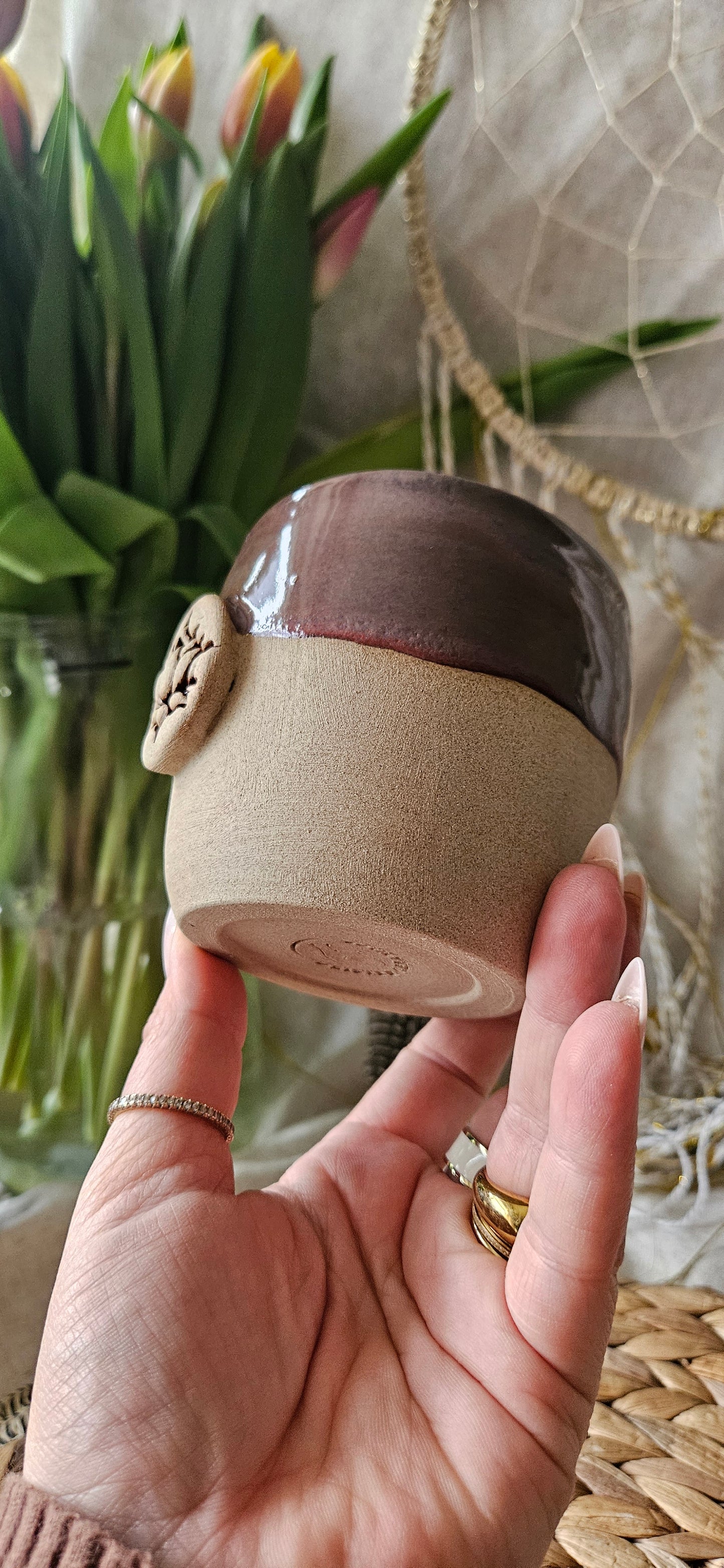 Ausdrucksstarker ,,Lotus" Becher🧘‍♀️✨️
