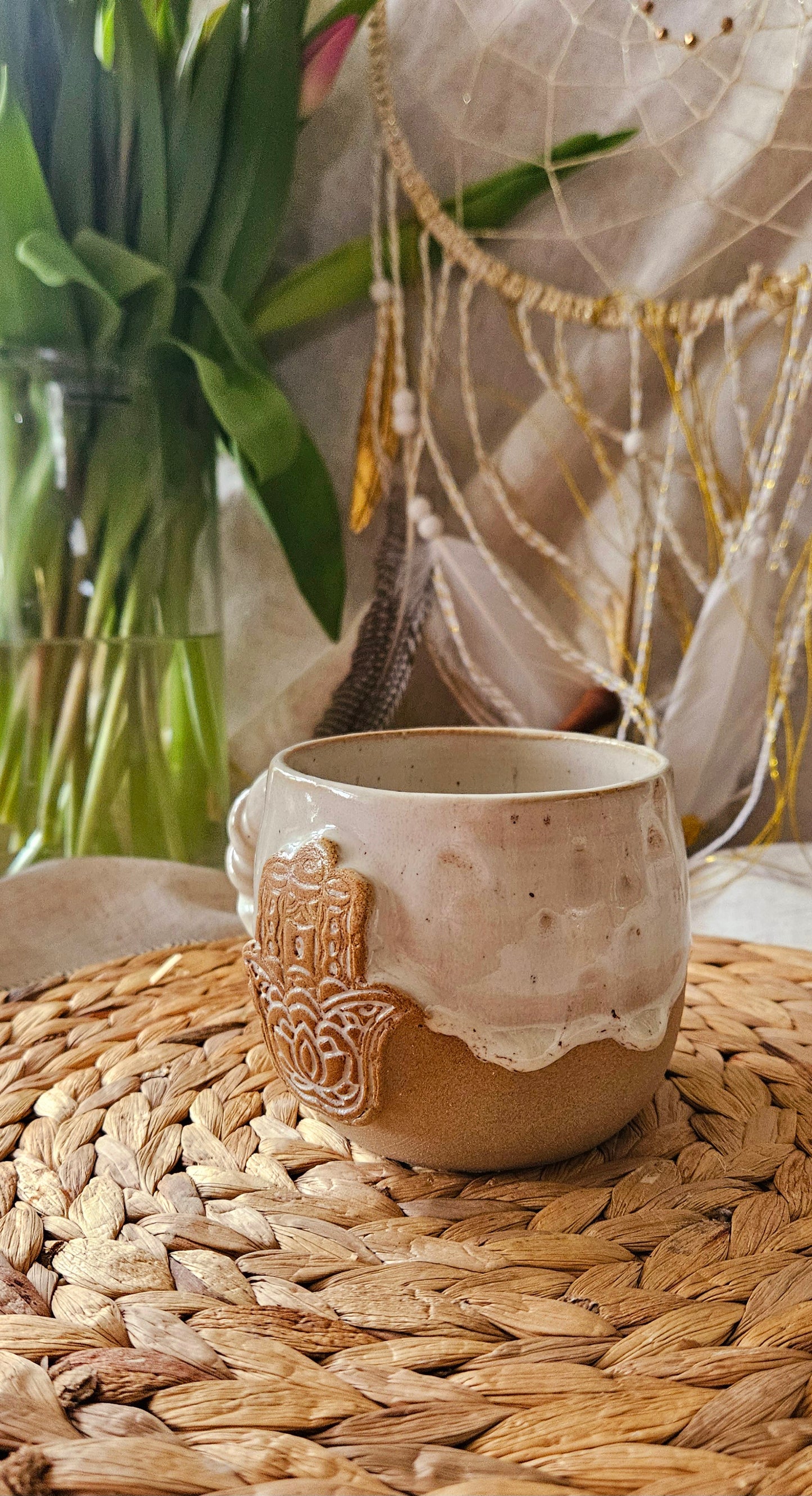 Wunderschöne ,,Hamsa Hand" Tasse🪬✨️