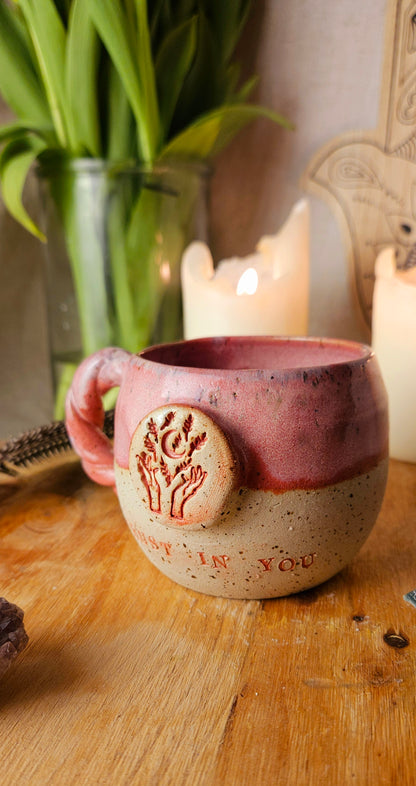Zauberhafte ,,Trust in you" Tasse in Pink💕🫶 B- Ware