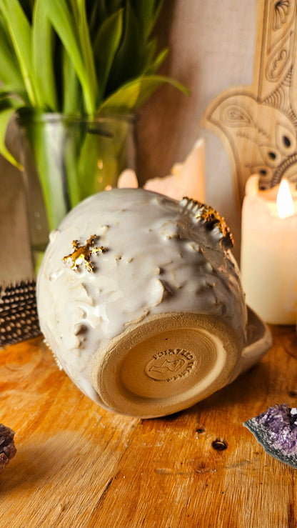 Wunderschöner                       ,,Schneeflocken" Becher mit Echtgold🌷✨️🫶