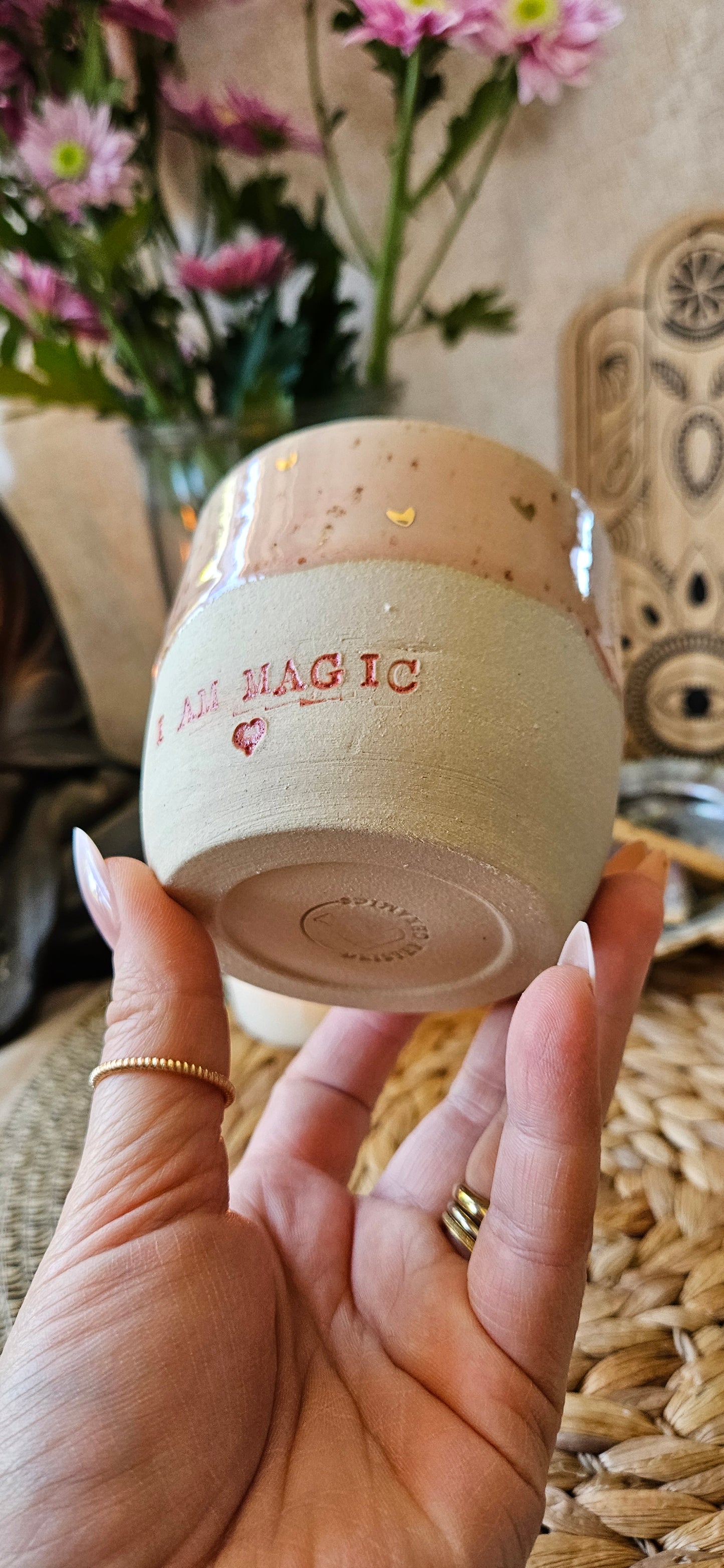 Zauberhafter ,,I am Magic" Becher mit Goldherzen 🫶