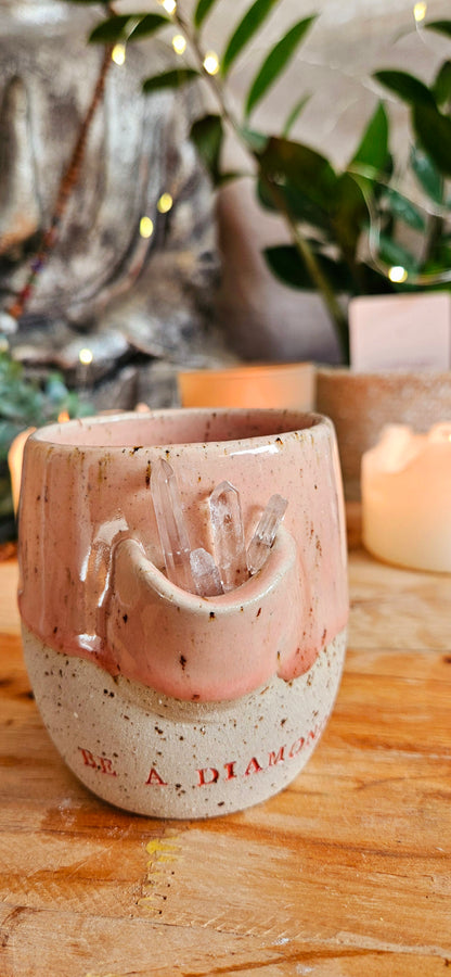 Atemberaubender Kristallbecher in Rosè💗🫶