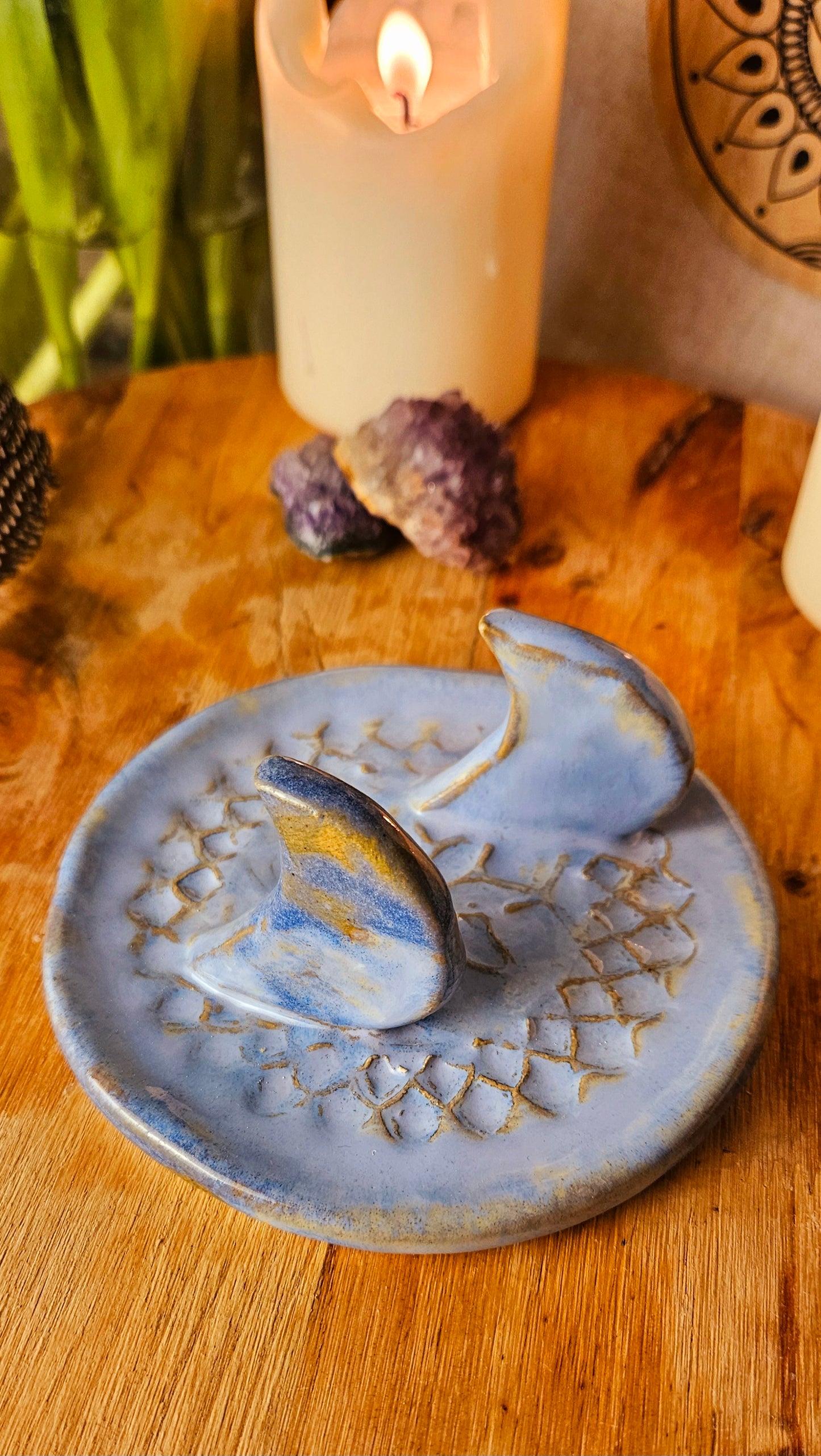 Wunderschöner Kartenhalter in Eisblau💙🌙 B-Ware