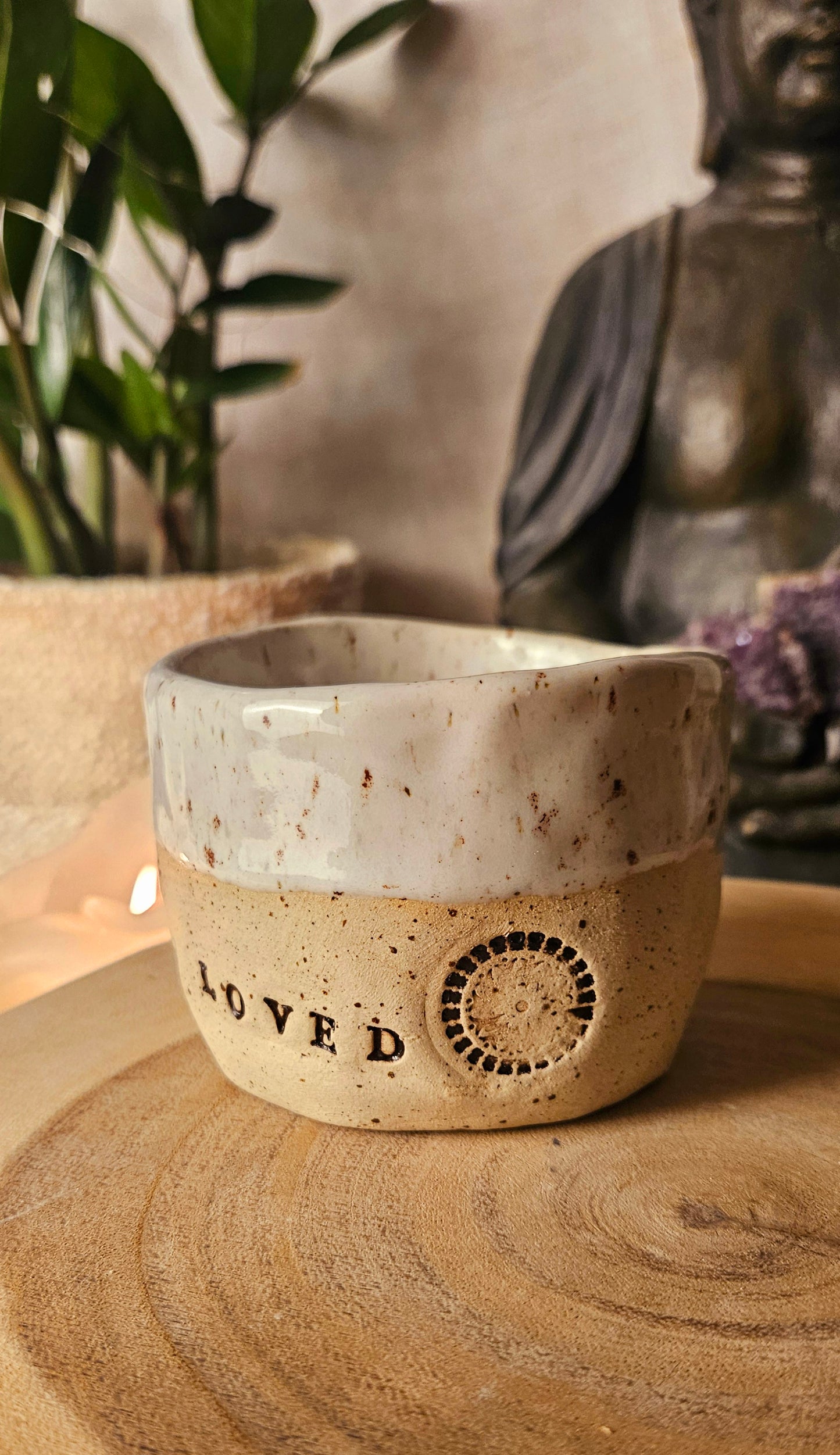 Handgeformter ,,I am Loved" Becher✨️