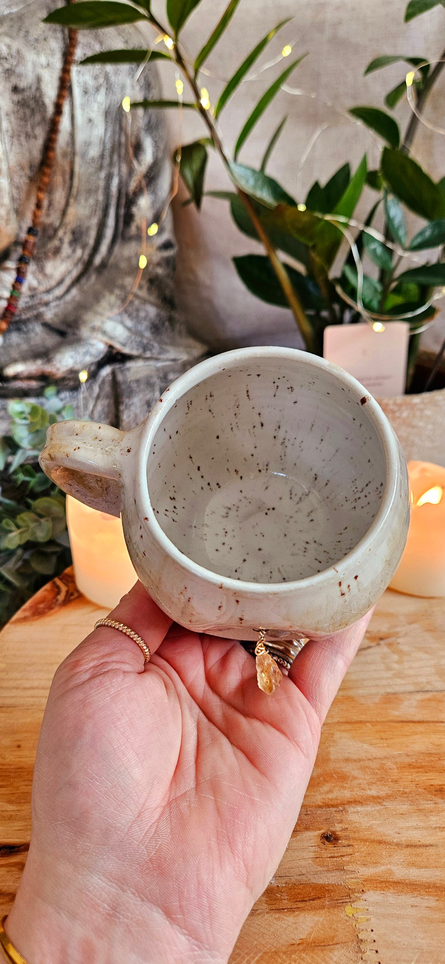 Wunderschöner Kristalltasse in Beige 🫶✨️