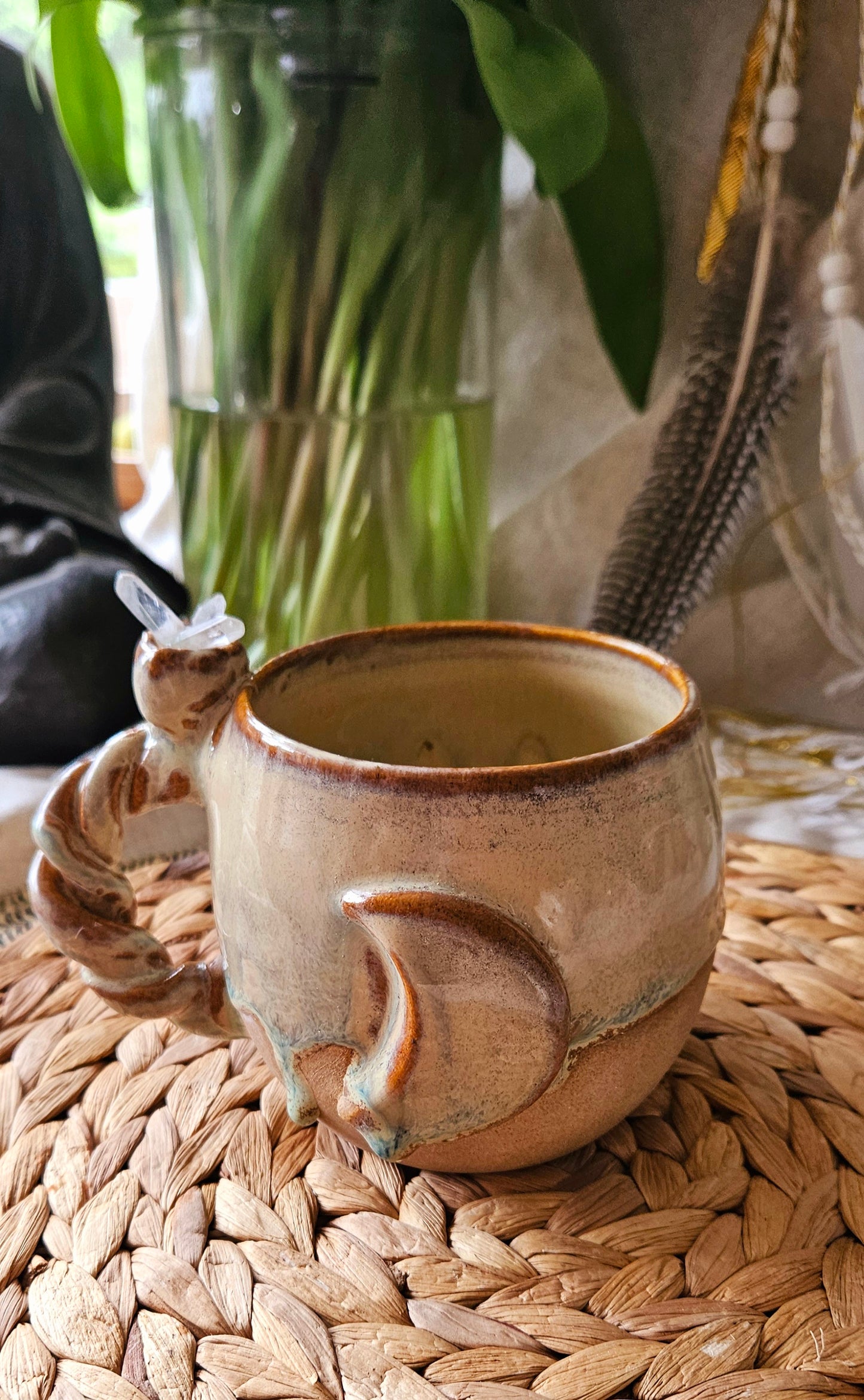 Magische Mondbecher mit Bergkristalle 🌙✨️🧘‍♀️