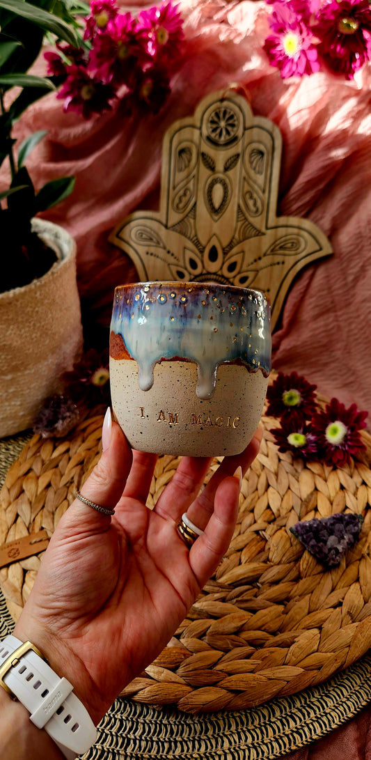 Zauberhafter ,,I am Magic" Becher mit Goldpünktchen✨️🌷