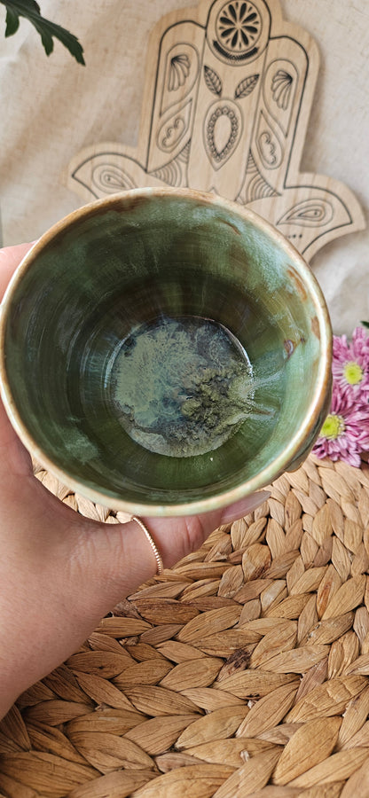 Traumhaft schöner Schlangenbecher in Gold🐍
