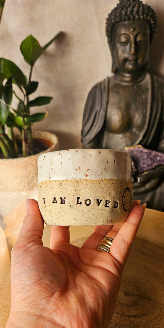 Handgeformter ,,I am Loved" Becher✨️