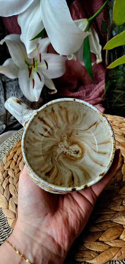 Wunderschöne ,,Sonnen" Tasse in Creme Weiß ☀️🌷💫
