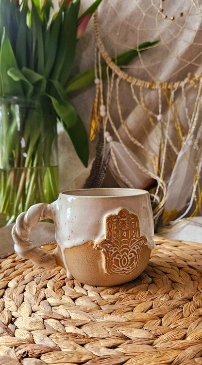 Wunderschöne ,,Hamsa Hand" Tasse🪬✨️