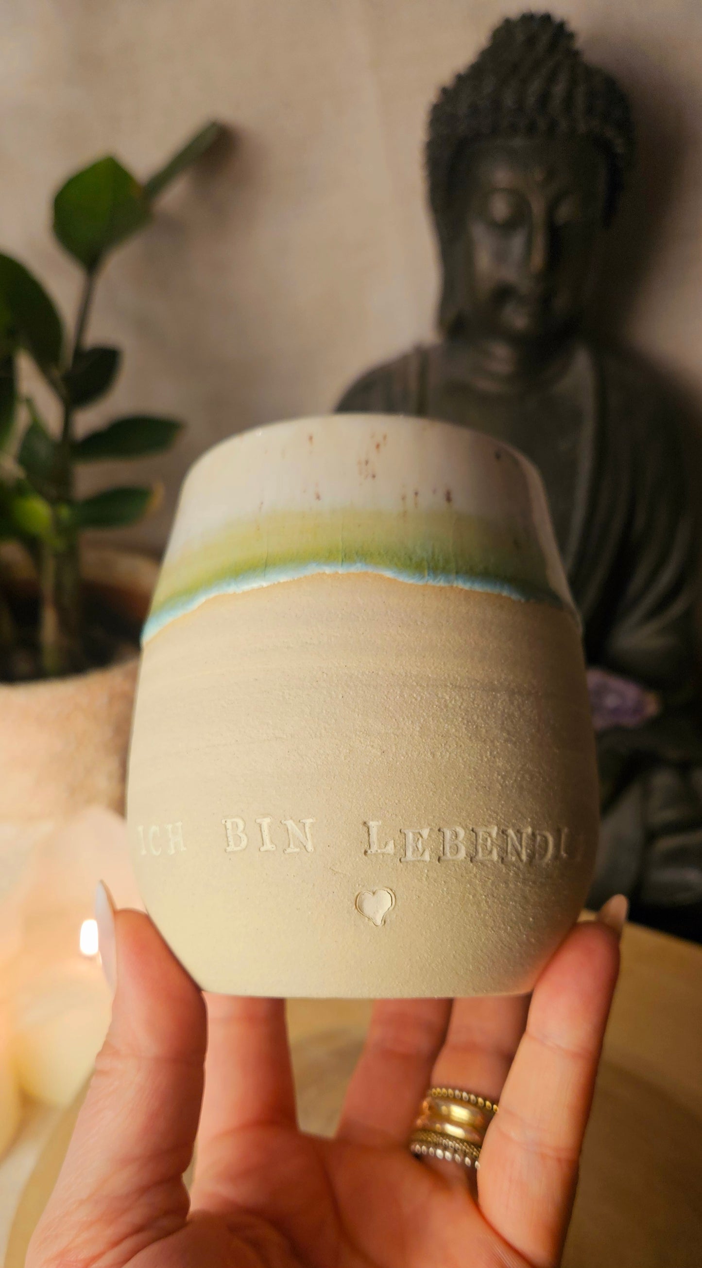 Wunderschöner ,,Ich bin lebendig" Becher🌷