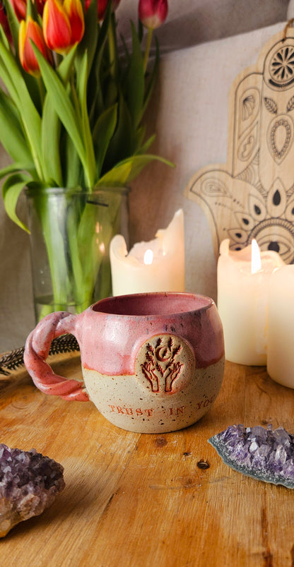 Zauberhafte ,,Trust in you" Tasse in Pink💕🫶 B- Ware