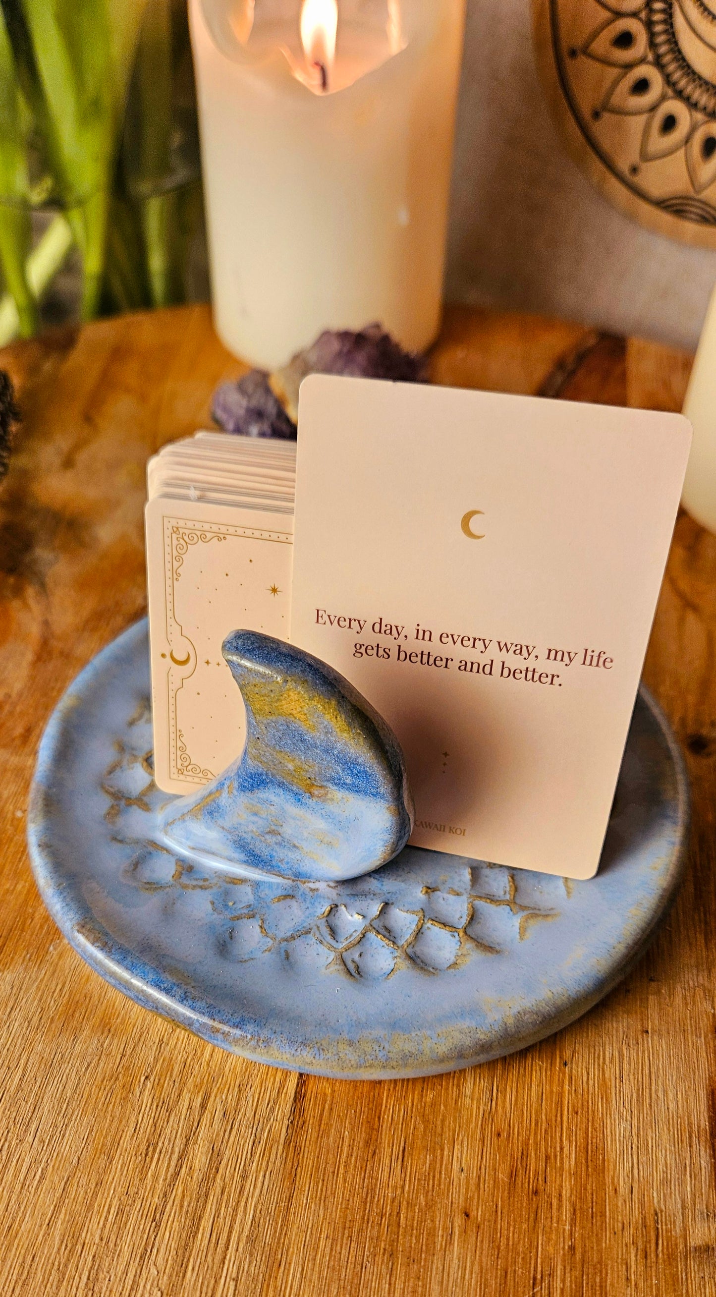 Wunderschöner Kartenhalter in Eisblau💙🌙 B-Ware
