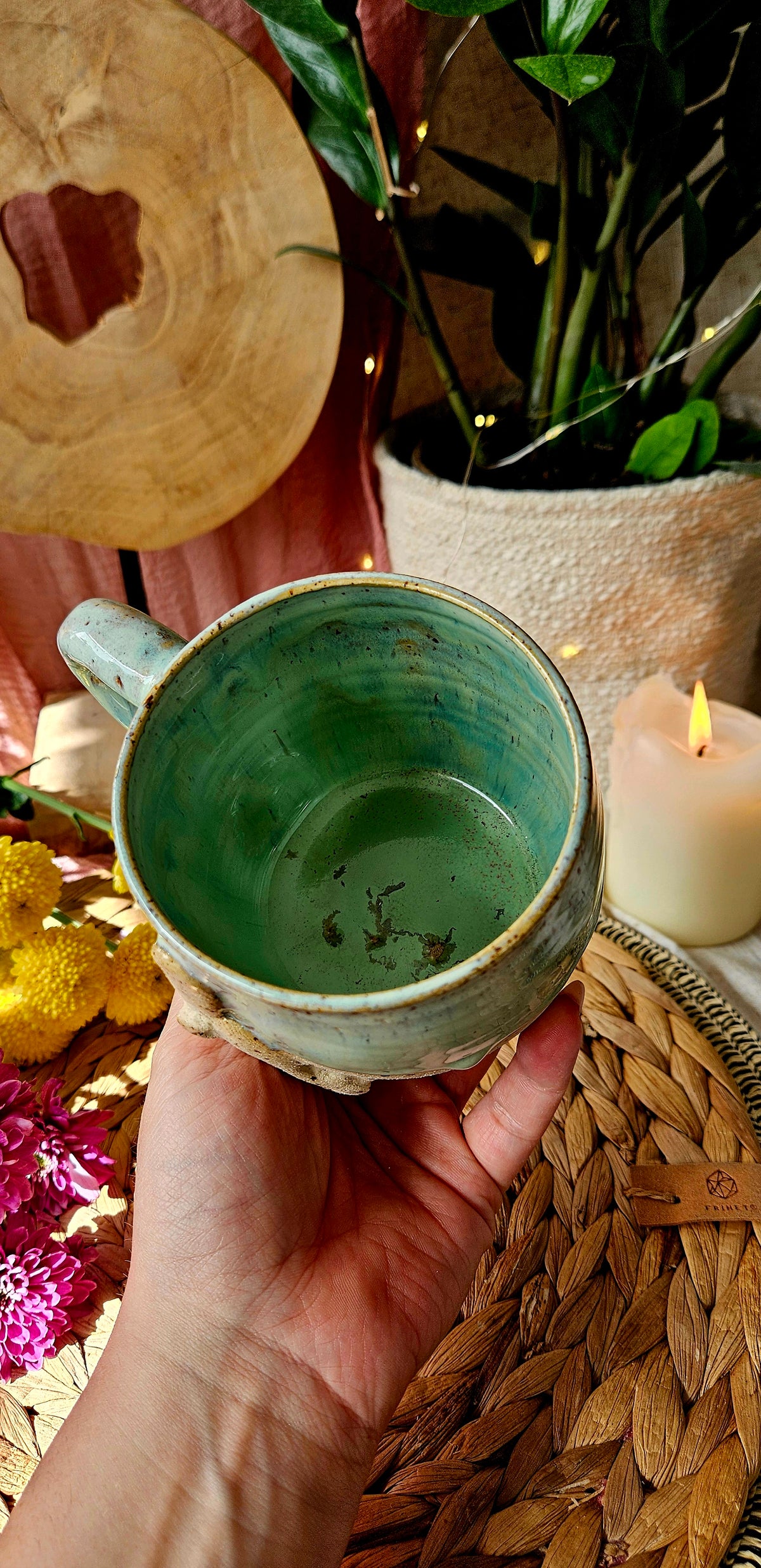 Wunderschöne Meditationstasse in Türkis🧘‍♀️🫶🌷