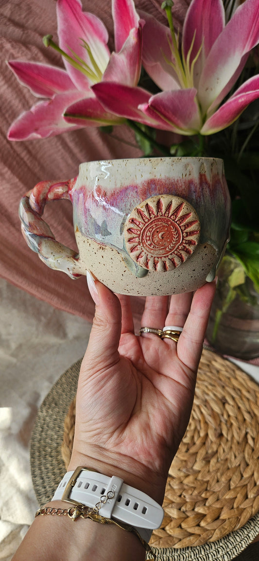 Wunderschöne Mandalatasse in Kraftvollen farben🧘‍♀️🌷