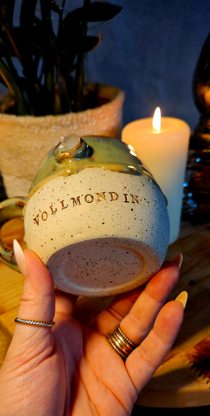 Zauberhafte ,,Vollmondin" Tasse mit Kristall🌙✨️